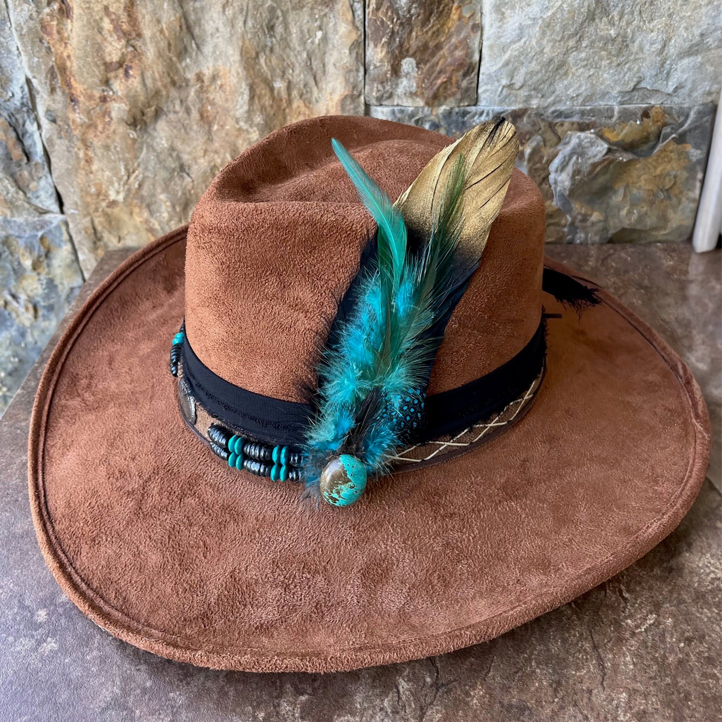 Aspen Hatter Blue Feather